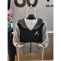 키즈갤러리 조던키즈 기모 후드 짚업 블랙 JJHZ14957583K6N