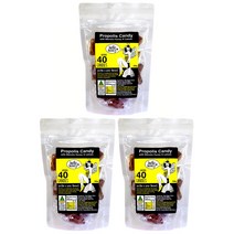 Hello Honey 헬로허니 마누카 꿀 레몬 프로폴리스 캔디 40개입, 3개