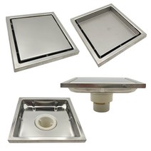 철물전 타일삽입형 봉수 욕실유가 150x150mm 50파이 사각유가 화장실육가 양면유가 실버유광