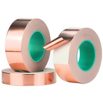 전자파차단앞치마 임산부선물15 ~ 60mm * 25M/50M 양면 전도 구리 호일 테이프 마스크 전자기 차폐, 15mm_50M