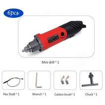 전동 드릴 GOXAWEE전기 조각기 그라인더 공구 세트 플렉스 샤프트가 있는 240W 미니 Dremel 용 로타리 액세서리, 1337C-3045+EU