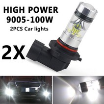 헤드라이트 헤드라이트 전구 led 슈퍼 화이트 Led 안개등 자동차 안티 전구 2 개 H8 H9 LED H7 H11 9005 HB3 9006 HB4 100W 6000K Fog L, 02 9005 HB3