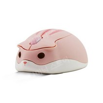 서든 배그 유선버티컬 마우스 광학 무선 컴퓨터 귀여운 만화 애니메이션 햄스터 모양 usb mause 미니 작은 인체 공학적 핑크 선물 장난감, [05] 분홍색