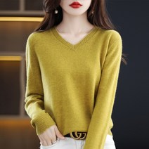 가을 겨울 솔리드 울 스웨터 브이넥 루즈핏 풀오버 루즈핏 하늘비즈 C31 I616B626