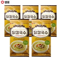 예이니식품 샘표 그때그추억 닭칼국수 5개(101gx5개) 사리멸치잔치바지락얼큰, 5개, 101g