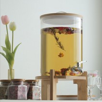 호텔사용 내열유리 음료 디스펜서 5L 7.5L 10L, 베르세 음료디스펜서_10L