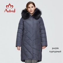 Astrid-따뜻한 여우털 후드 파카 롱 코트 및 재킷 바이오 다운 여성용 디자인 겨울 9172