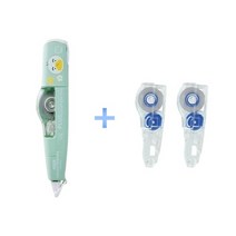 플러스 수정테이프 카카오 수정테이프 본품1개+리필1개/본품1개+리필2개, 튜브(민트996)+리필2EA