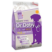 닥터도비 스킨앤코트 (피부) 2kg 강아지피부 피모사료 강아지알러지피부탈출, 1개