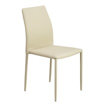 오피스엔홈 모네 식탁의자 카페의자 고급 PU 가죽 심플한의자, 베이지