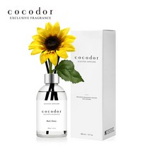 코코도르 화이트라벨 디퓨저 200ml + 해바라기 조화, 001_해바라기, 01_W/블랙체리