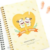 아트박스/제이밀크 바나나밀크 쌍둥이 수유일지, 문구없음