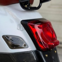 해외 베스파 부품 용품 튜닝 커스텀 파츠 ABS 후미등 커버 후면 램프 LED 테일 보호, 기본선택