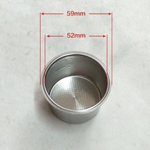 드롱기 커피머신 호환 5mm54mm 단일 레이어 스테인레스 스틸 커피 머신 필터 스트레이너 보울 액세서리용, 03 5mm4 cup