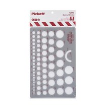 Pickett 아이소메트릭 육각형 너트와 헤드 템플릿 10 정품보장, Decimal Circles