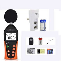 소음 측정기 DB 전문가용 층간 공사장 데시벨 테스터, VC1350+9V 충전 세트
