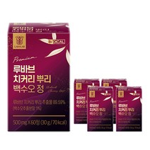 [Tri-A++] 비디컬 루바브 치커리 뿌리 추출물 백수오 회화나무 열매 정, 5박스(10개월분), 5개