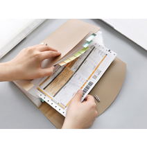 (HICKIES 오피스 영수증 서류보관 아코디언형 통장 포켓 정리함 블랙 클리어 통장/클리어/정리함/아코디언형/영수증/오피스/포켓/서류보관/블랙