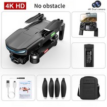 항공 사진용 GPS 브러시리스 모터 3 축 기계식 360 ° 레이저 장애물 전문 클리어 폴딩, 3.Black