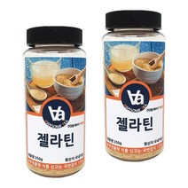 국내가공 젤라틴 가루 분말 350g, 2통