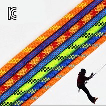 KC인증 자일 10mm 25kN M단위판매 클라이밍 하강용 스태틱 로프 다용도 초강력 산업 안전 밧줄, 레드