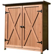 야외 농막창고 농기구보관함 이동식 간이 미니 조립식 창고, 3~4단, 브라운 3단반반(아스팔트덮개)