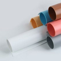 촬영용 무광 배경지 사진 스튜디오 개인방송 블로그 소품촬영용 PVC 배경시트 6종 컬러, BS_671(화이트)