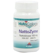 Nutricology Nattozyme 뉴트리콜로지 나토키나제 100mg NSK-SD 2000FU 60소프트젤, 1개, 1