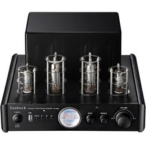 Sunbuck- AV880 2.1 35W 섬유 동축 USB 블루투스 헤드폰 앰프 클래스 A HiFi 스테레오 진공관 오디오, 01 Black_02 115 V