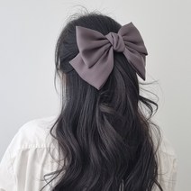 쳐짐이 예쁜 새틴 왕리본 머리핀 리본핀 22color