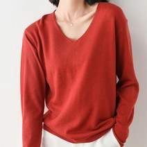데일로엔 여성용 베이직 이너 브이넥 니트