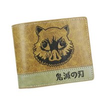 pu khaki short wallet of jojo pirate king 해골 데스 노트 페어리 테일 토토로 소드 아트 온라인 attack on titan with coin po, ds1