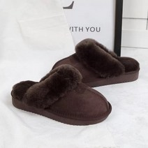 보온실내화 보온 회사 털 사무실 실내 거실 겨울 방한 가을 슬리퍼, F