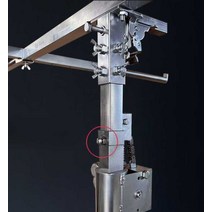 석고보드 받침대 작업대 수동 가판대 지지대, 3.7m/상단프레임/이중스프링/안전브레이크패드