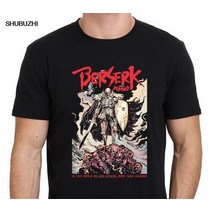 셔츠 캐주얼 정장 남방 berserk guts 해골 기사 블랙 일본 애니메이션 만화 t