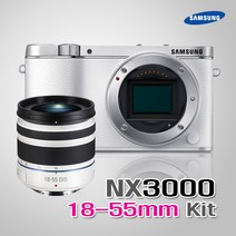 삼성 정품 NX3000 [18-55mm 렌즈포함] 스마트카메라 k, 블랙, 바디+삼성 18-55mm 세트