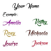 네임스티커 의류 어린이집 골프채 개인 맞춤 이름 비닐 벽 데칼/스티커-자동차/트럭 창-텍스트 도어 스티커, 04 금_03 18x6cm