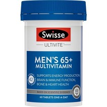 Swisse 스위스 남성용 멀티비타민 65+ Mens Multivitamin 65+ 60정, 1개
