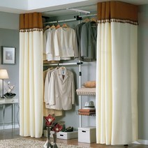 가화홈시스 [가화행거] 국내산 고급3단 드레스룸 커튼 행거_HNLB09, 선택완료