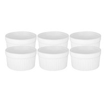 6pack 3 인치 세라믹 Ramekins 도자기 수플레 요리 소프레 컵 베이킹 Ramekin에 대 한, 보여진 바와 같이, 하나