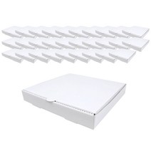 크라운포장 무지화이트 사각 피자박스 50매 241x241x45mm, 50개