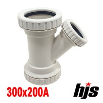 DRF 원터치 이경 Y 소켓 300x200A (PVC 신형 이음관 PPI 평화 DH 부속), 1개