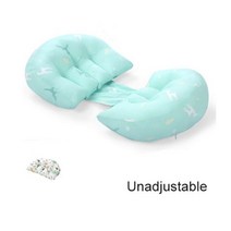 다기능 U 모양 임산부 허리 배꼽 베개 임신 기능성 쿠션, A Green Deer