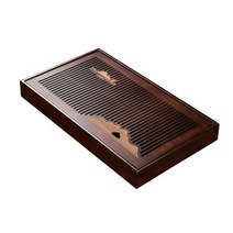 차트레이 퇴수기 차판 나무 차 트레이 물 저장 차 세트, 30x18x5.5cm