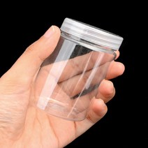플라스틱 납작 원통 비즈 케이스 비즈통 4.8CM-130ML