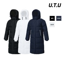 유투 22 F/W 에어볼 롱패딩 지퍼 반사테이프 포인트 3컬러 롱코트패딩 돕바 단체복제작