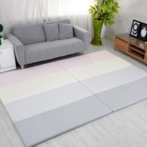 [∂LL7] K 안전 어린이 폴더식 접히는 매트 1+1 용매트 놀이 놀이방 형매트 인테리어 놀이용 식매트_h§eEA, §ff_샤베트