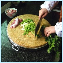 느티나무도마 대나무도마 판원형 맹종죽 도마 실목 두꺼운 대나무 잘게다짐 판커팅 대형 죽안판, 기본