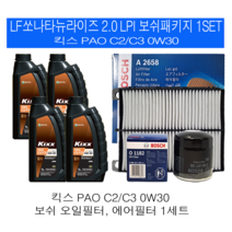 LF소나타뉴라이즈 2.0 LPI 킥스 파오 0W30(4L)보쉬패키지, 1개