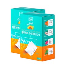블루캐롯 아이케어 티슈 20매 2박스 (총 40개입) / 닦는 루테인 눈꺼풀세정티슈, 2개